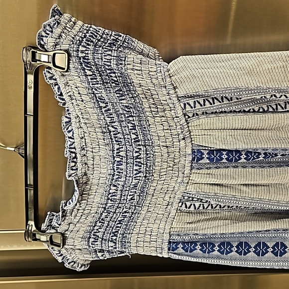 💕VERONICA BEARD💕 McKinney Strapless Cotton Maxi Dress Electric Blue Medium NWT - Picture 12 of 16